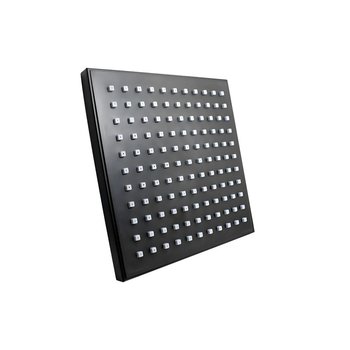 Regadera Sin Brazo Cuadrada Rugo 7 1/2X7 1/2" Acabado Negro