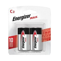 Pilas alcalinas C energizer max 2 pzs