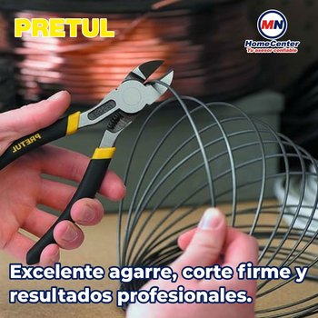 Pinza de Corte Diagonal Pretul 8 pulgadas Mango de PVC