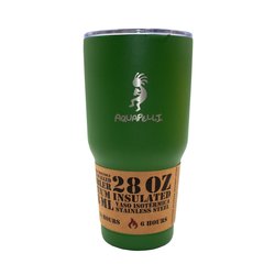 Vaso térmico verde con popote 28oz
