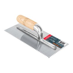 Llana 11" Dentado Triangular 10 Remaches Mango de Madera Truper