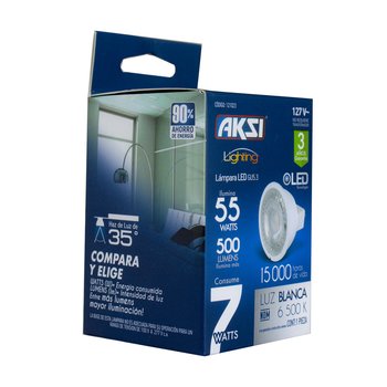 Foco Led MR16 7 W Luz Blanca 127 V GU5.3