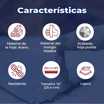 Cuchara Truper para Albañil 10 pulg