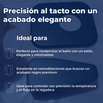 Llave Monomando para regadera sin desviador Piazza Ébano Helvex