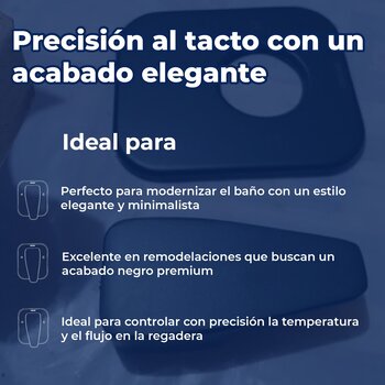 Llave Monomando para regadera sin desviador Piazza Ébano Helvex