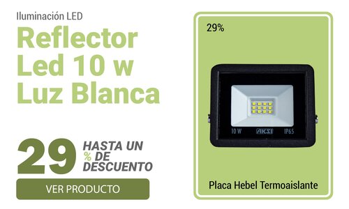 Reflector Led 10 w Luz Blanca 6500 K
