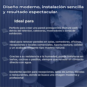 Panel Lambrin para Pared WPC Interior Gris 16.5X290X2.2 CM