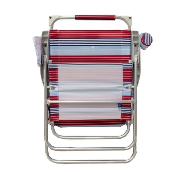 Silla playa plegable respaldo alto y toldo, variedad d/colores