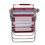 Silla playa plegable respaldo alto y toldo, variedad d/colores