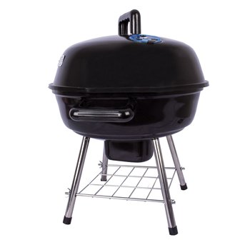 Asador Portátil Ovalado de Acero Esmaltado 37X43cm