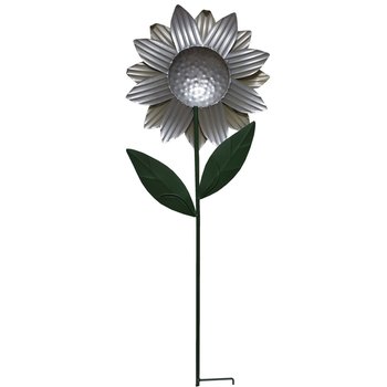 Estaca decorativa para jardín figura Girasol 1.06 M