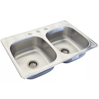 Fregadero EB Técnica 84 cm x 56 cm 2 Tinas C110
