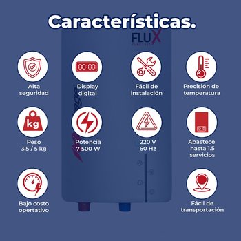 Calentador Eléctrico Instantáneo Mirage Flux Electric 220V