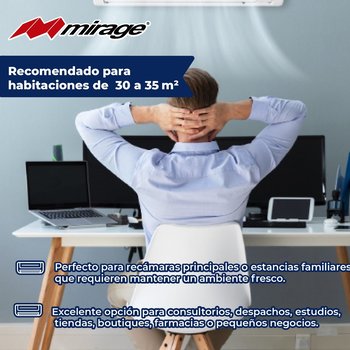 Minisplit 1.5 Ton Solo Frío 220 V Mirage Life 12