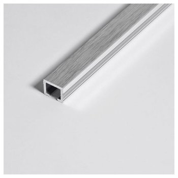 Uniperfil listelo 8 mm x 2.5 ml plata cepillado