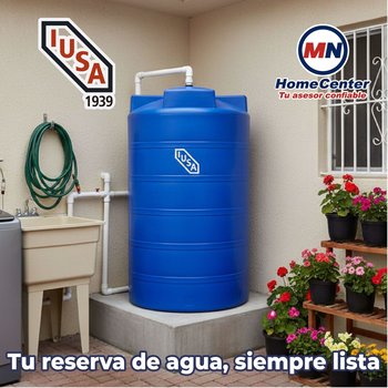 Cisterna Sin Equipo Iusa 10,000 L 2.20 X 2.86 Azul