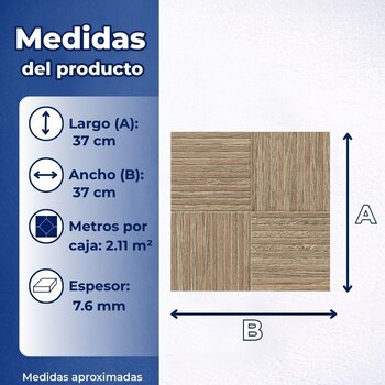 Piso Nature Castaño Daltile 37x37 cm ZNA2