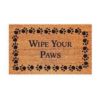 Tapete Antideslizante Wipe Your Paws Negro Tostado 45X76cm