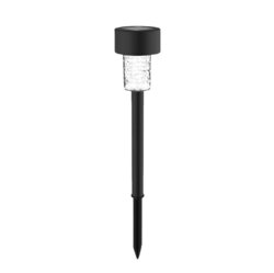 Luminario solar led jardín estaca recargable 5000K clue negro