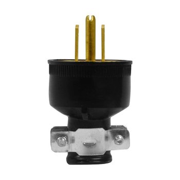 Clavija Reforzada Volteck 2 Polos + Tierra Conector Macho