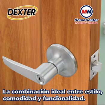 Cerradura Baño Dexter Onix Niquel Satinado