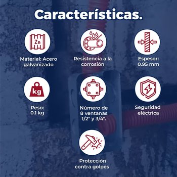 Chalupa galvanizada reforzada 2x4 CCH-2x4