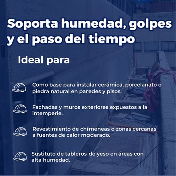 Panel Cemento Permabase 1.22 x 2.44 m 43 kg