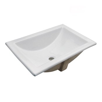 Lavabo de Sobreponer Marcus Rectangular Blanco Helvex