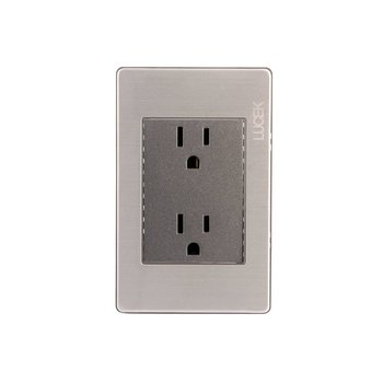 Placa 3 Módulos Contacto Doble Lucek BP06MA