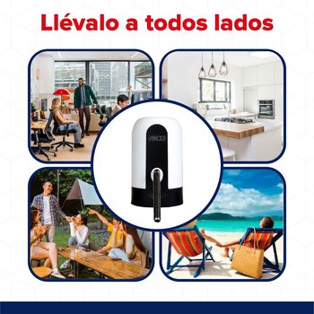 Dispensador de Agua Garrafón Blanco Recargable