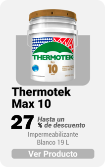 Impermeabilizante Thermotek Max 10 Blanco 19 Litros