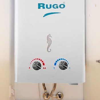 Calentador Paso 12 Lts Rugo Gas Nat Incluye Kit de Instalación