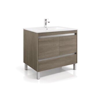 Gabinete Mado Para BAÑO .81X.46 Argelia II Incluye Lavabo Espejo