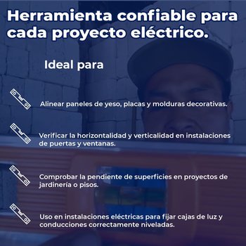 Nivel profesional de 24" Pulgadas con protección de ABS, Truper
