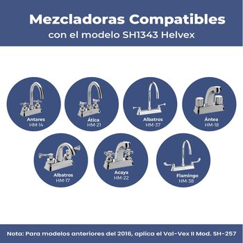 Valvex II-F Chico Izquierdo SH1343 Helvex