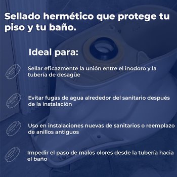 Cuello de Cera Sin Guía Rugo Para Sanitario