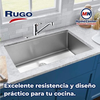 Llave Monomando Para Fregadero al Piso 8" Con Cubierta Rugo