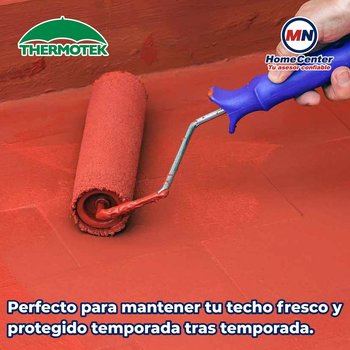 Impermabilizante Acrilico Fibratado Rojo 5 AÑOS 3.8 LT