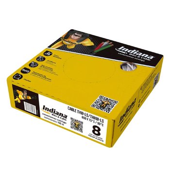 Cable Eléctrico Blanco 100 M Cal 8 THW-LS
