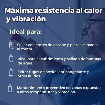 Silicón Automotriz Negro Rtv 300 Ml Alta Temperatura Motor