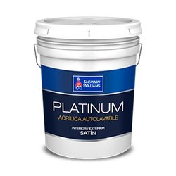 Pintura Vinil Acrílica Satinada Platinum Blanco 19 L