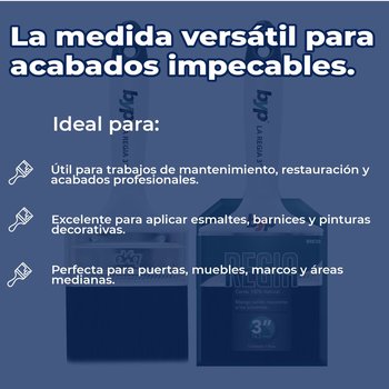 Brocha Byp de cerda natural La Regia 3" pulgadas