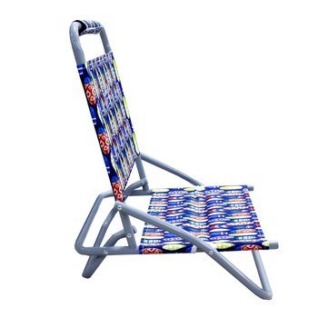 Silla para playa plegable respaldo bajo, variedad d/colores