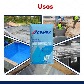 Cemento Gris Monterrey 25 kg Antihumedad