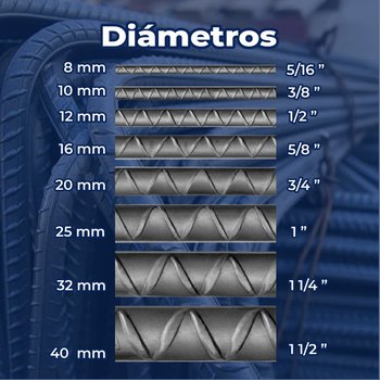 VARILLA DOBLADA #4 1/2 X 12 M AR-42
