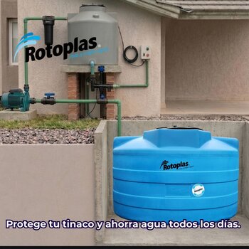 Cisterna Rotoplas Equipada 5000 Litros para Almacenar Agua