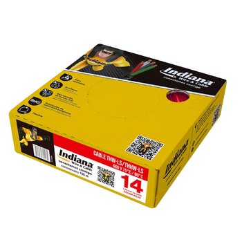 Cable Eléctrico Rojo Rollo de 100 M Calibre 14 THW-LS