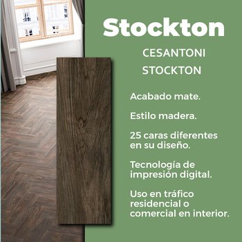 Piso Stockton Cesantoni 20x60 cm