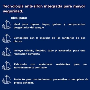 Kit de Reparación Para Sanitario Fluidmaster 101AM133