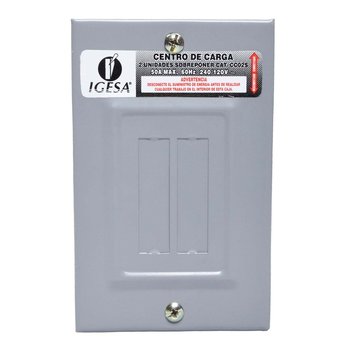 Centro Carga Igesa 2 Circuitos Sobreponer